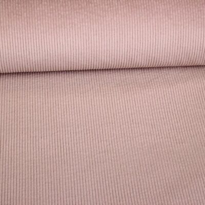 Tissu corduroy stretch vieux rose