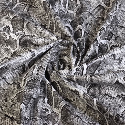 Tissu simili cuir stretch crocodile gris