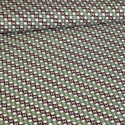 Tissu viscose tissé vert