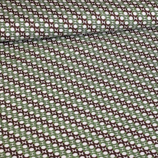 Tissu viscose tissé vert