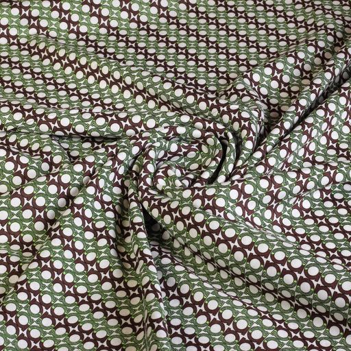 Tissu viscose tissé vert