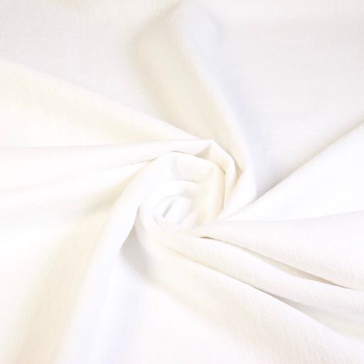 Tissu lin stone washed blanc
