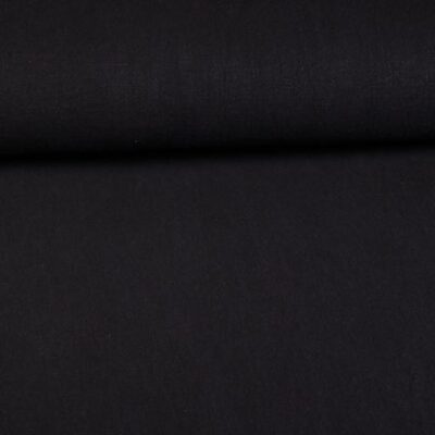 Tissu lin stone washed noir