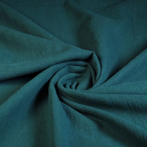 Tissu lin stone washed petrol