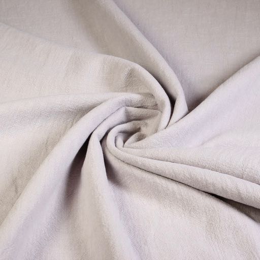 Tissu lin stone washed gris clair