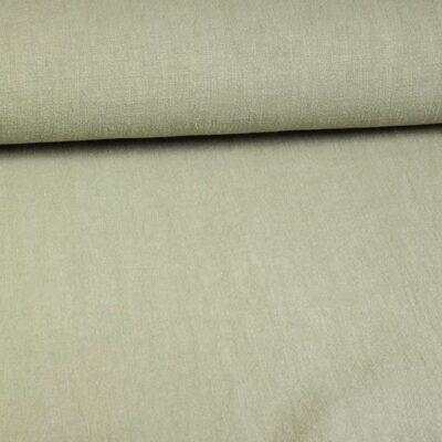 Tissu lin stone washed vert ancien