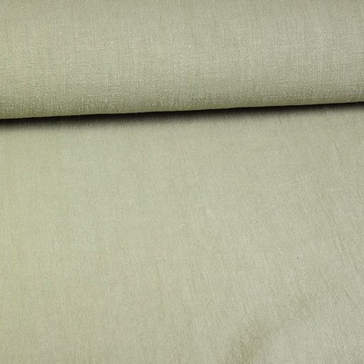 Tissu lin stone washed vert ancien