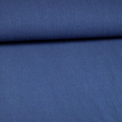 Tissu lin stone washed denim