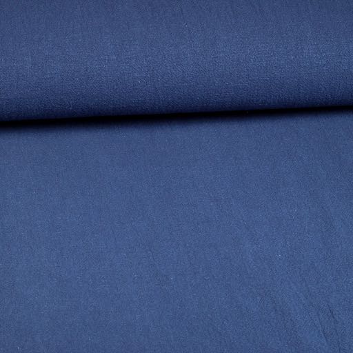 Tissu lin stone washed denim