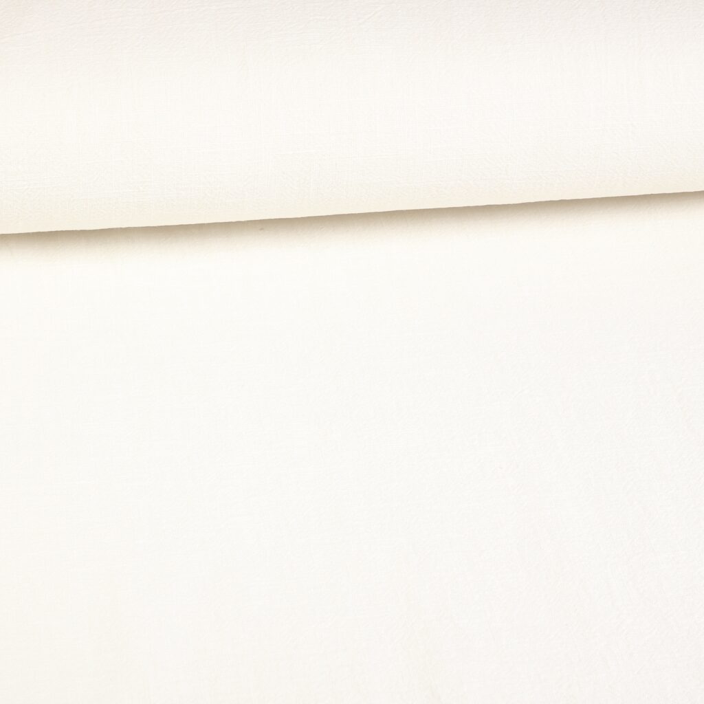Tissu lin stone washed off white