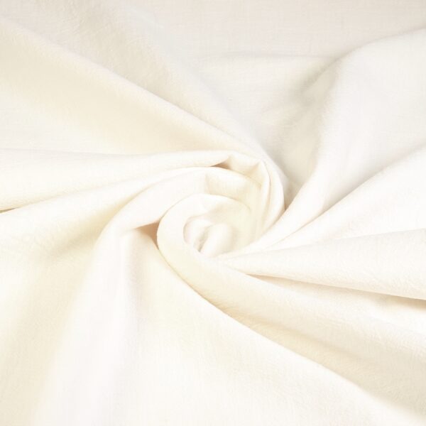 Tissu lin stone washed off white