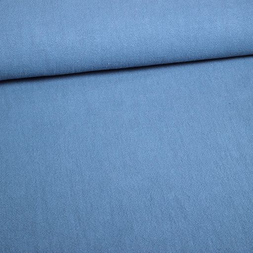 Tissu lin stone washed denim clair