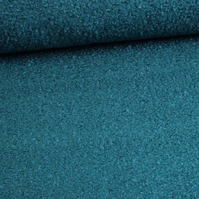 Tissu bouclé petrol