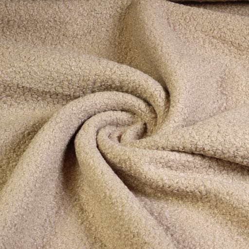 Tissu Heavy Bouclé camel