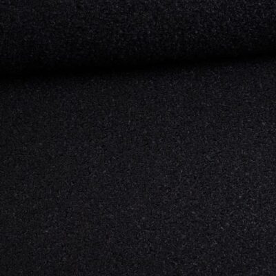 Tissu bouclé noir
