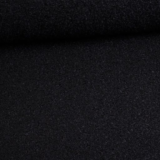 Tissu bouclé noir