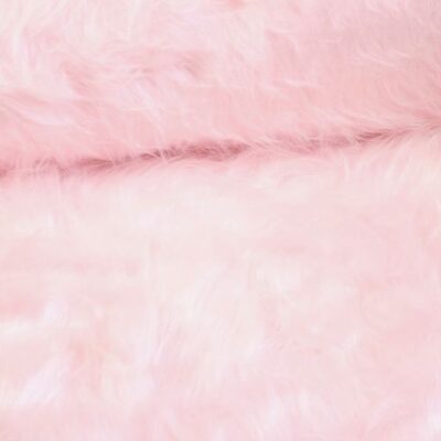 Tissu fausse fourrure longue rose