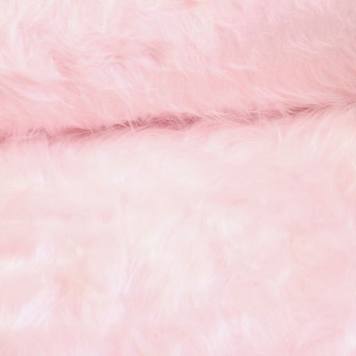 Tissu fausse fourrure longue rose