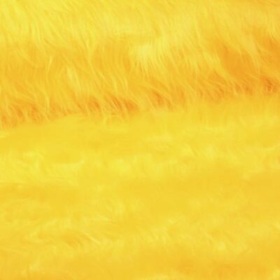 Tissu fausse fourrure longue jaune