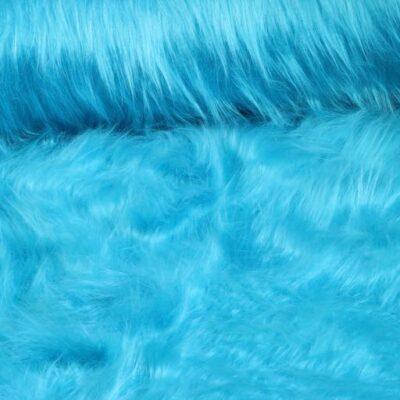 Tissu plush aqua