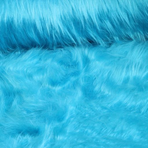 Tissu plush aqua