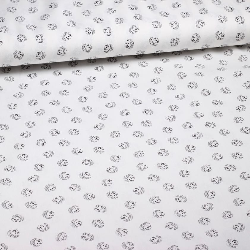 Tissu popeline hérisson