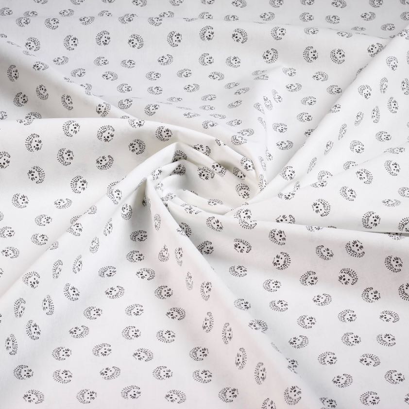 Tissu popeline hérisson