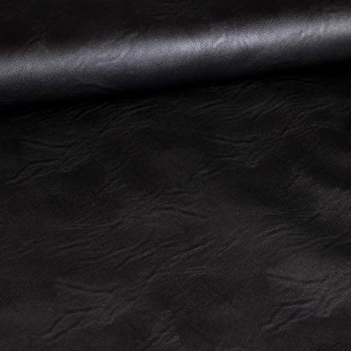 Tissu faux cuir noir