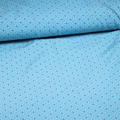 Tissu damassé viscose fleurs