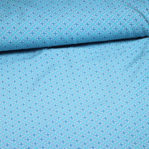 Tissu damassé viscose fleurs