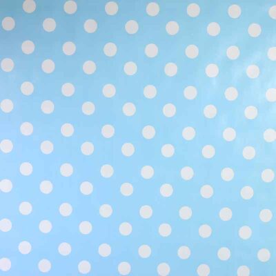 Tissu Tafelzeil Deluxe Point 2 cm bleu clair