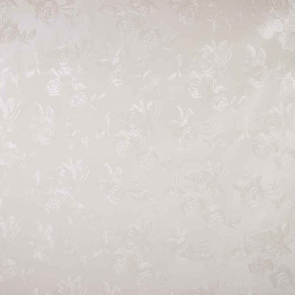 Tissu ciré deluxe ton-sur-ton rose ecru
