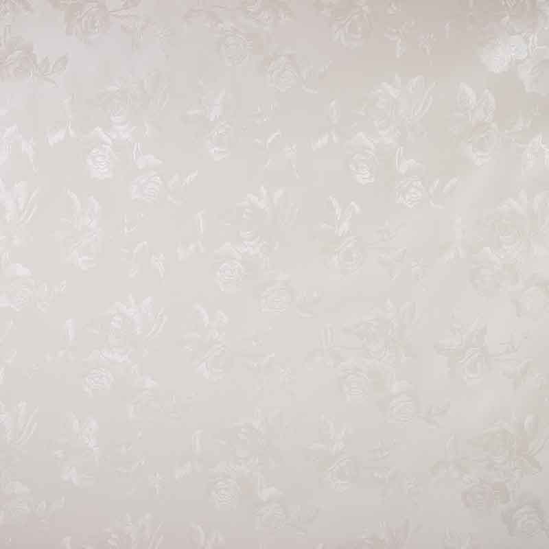 Tissu ciré deluxe ton-sur-ton rose ecru