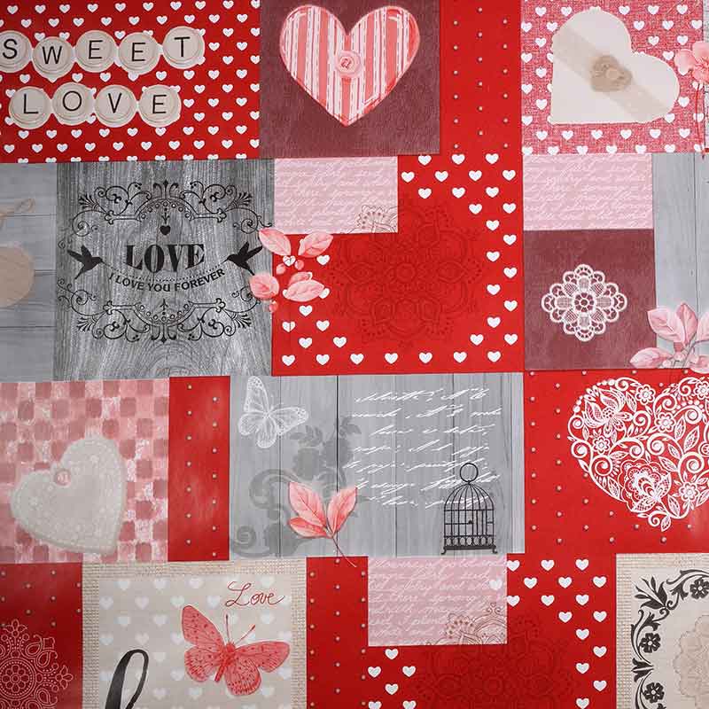 Tissu de table deluxe lovestory