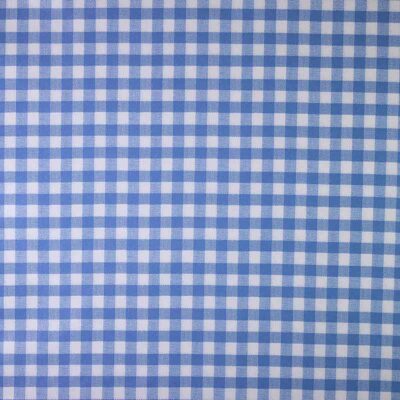 Toile cirée carreaux bleu 1,5 cm