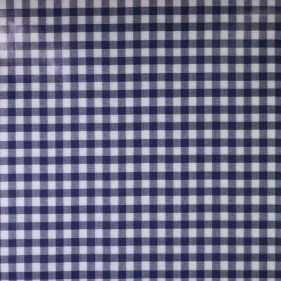 Toile cirée carreaux navy 1,5 cm