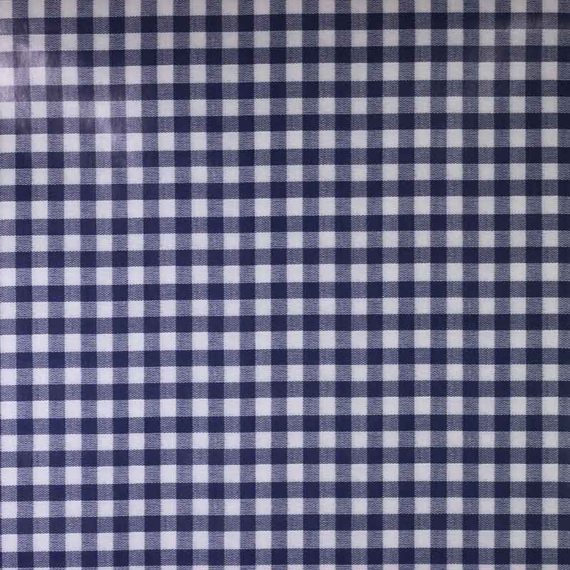 Toile cirée carreaux navy 1,5 cm