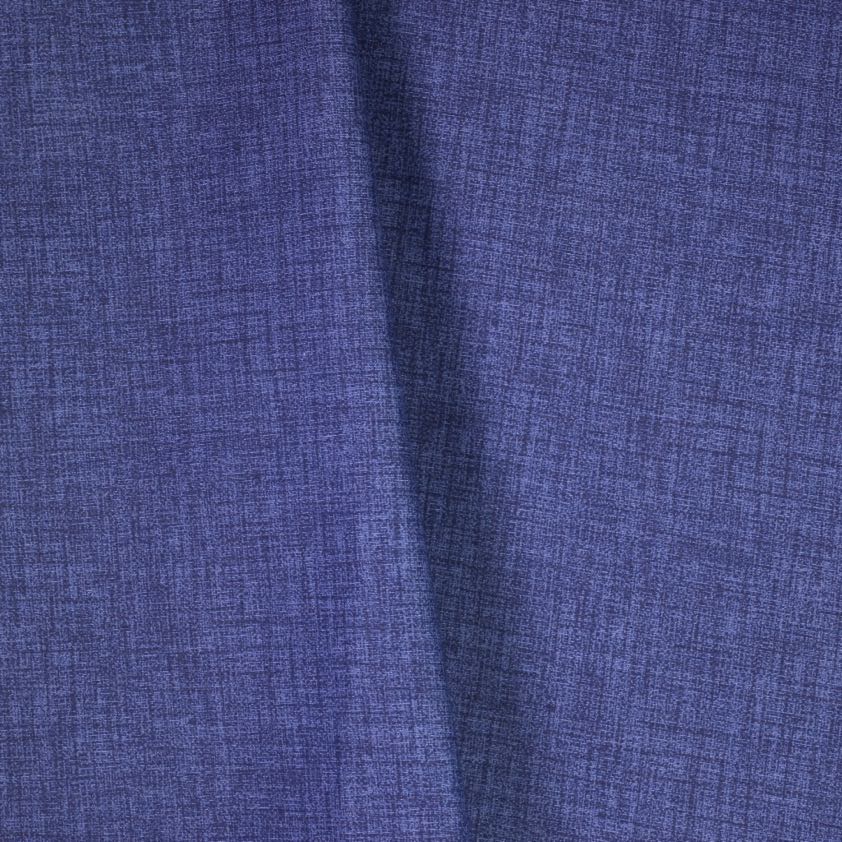 Toile cirée aspect lin bleu