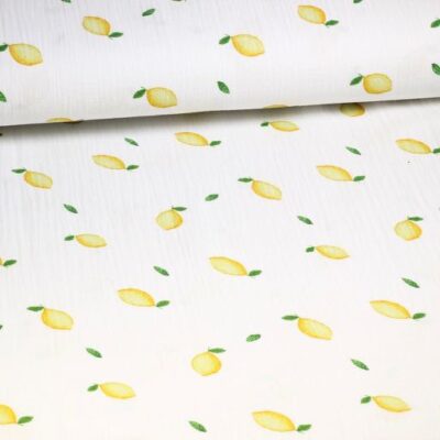 Coton Hydrophile Bébé Imprimé Citrons