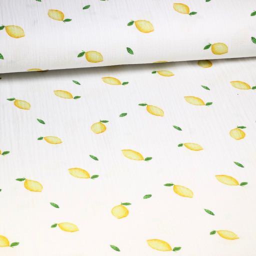 Coton Hydrophile Bébé Imprimé Citrons