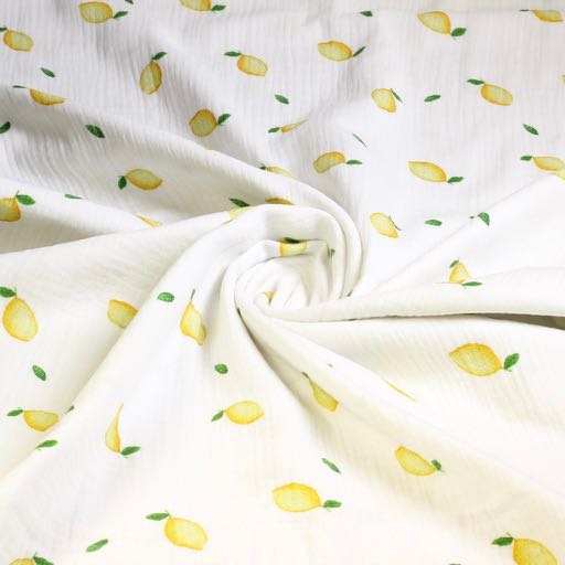 Coton Hydrophile Bébé Imprimé Citrons