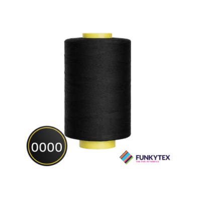 Fil à coudre Atelier 1000 mètres Funkytex Noir