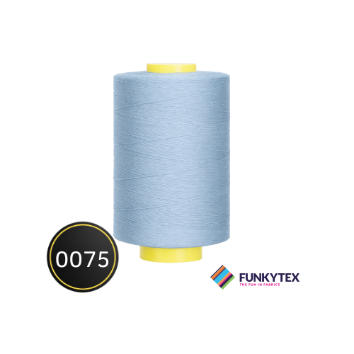 Fil à coudre Atelier 1000 mètres Funkytex Bleu Clair