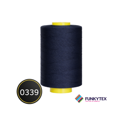Fil à coudre Atelier 1000 mètres Funkytex Bleu Marine Foncé