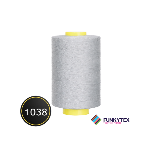 Fil à coudre Atelier 1000 mètres Funkytex Gris clair