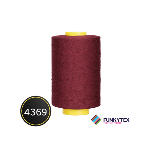Fil à coudre Atelier 1000 mètres Funkytex Bordeaux
