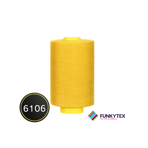 Fil à coudre Atelier 1000 mètres Funkytex Jaune