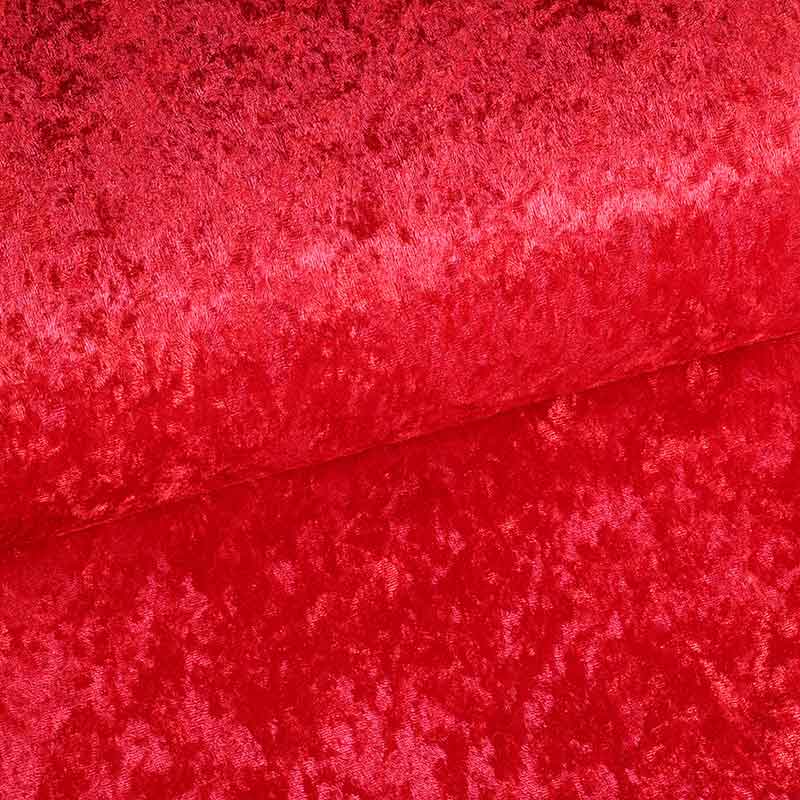 Velours de panne rouge