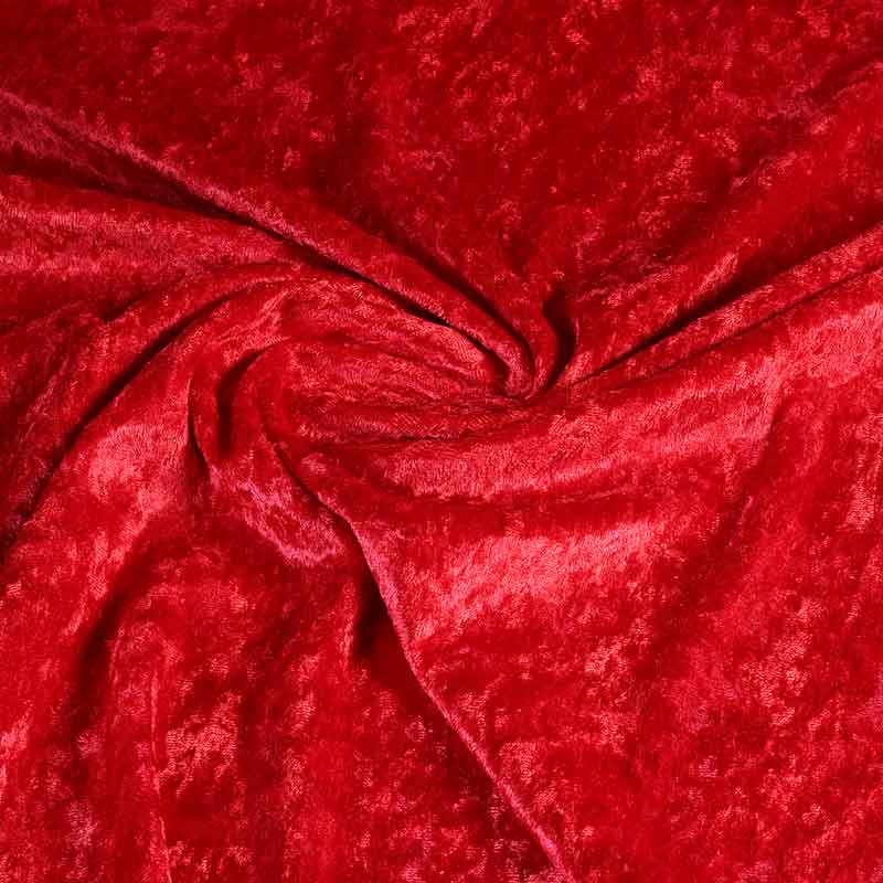 Velours de panne rouge