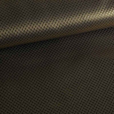 Jacquard mini carreaux métallique noir/or